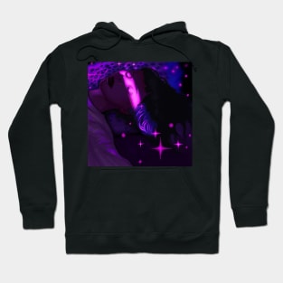 Divine Feminine Neon Dreamy Portrait Hoodie